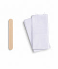 popsicle stick, waxing stick, wax stick, wax sticks, muslin, muslin strip, muslin strips, wax strip, wax strips, hair removal, waxing, body waxing, body hair removal, wax supplies
